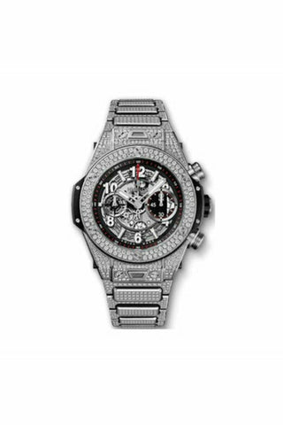 hublot big bang unico 45mm titanium full diamond men's watch-DUBAILUXURYWATCH