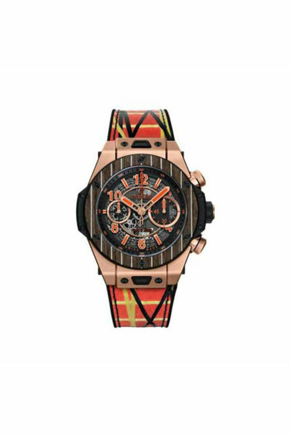 hublot big bang unico teak italia independent limited edition of 100 pcs 45mm men's watch-DUBAILUXURYWATCH