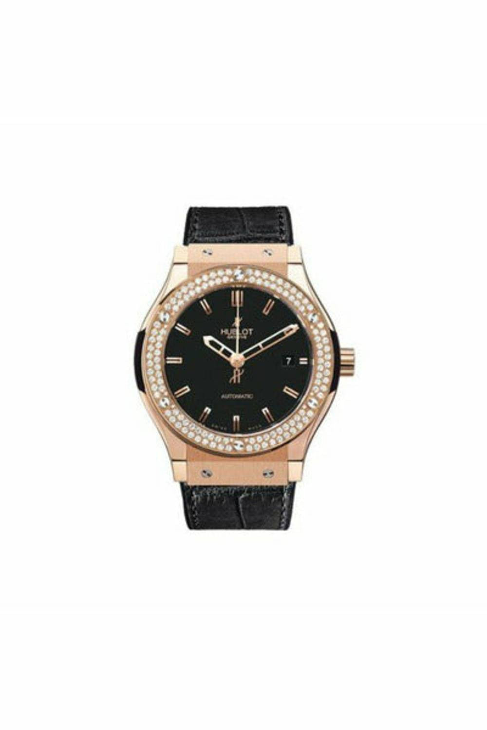 hublot classic fusion 18kt red gold with diamonds 38mm men's watch-DUBAILUXURYWATCH