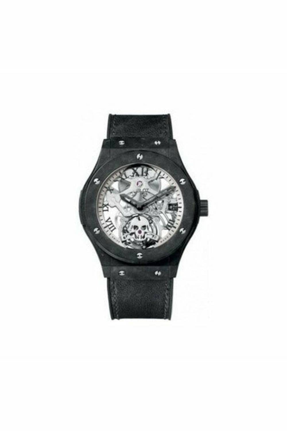 hublot classic fusion tourbillon skull ceramic 45mm men's watch-DUBAILUXURYWATCH