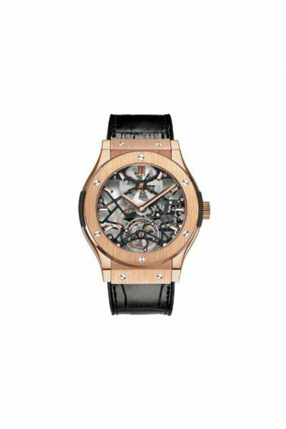 hublot classic fusion ultra-thin skeleton tourbillon king unique piece 45mm men's watch-DUBAILUXURYWATCH