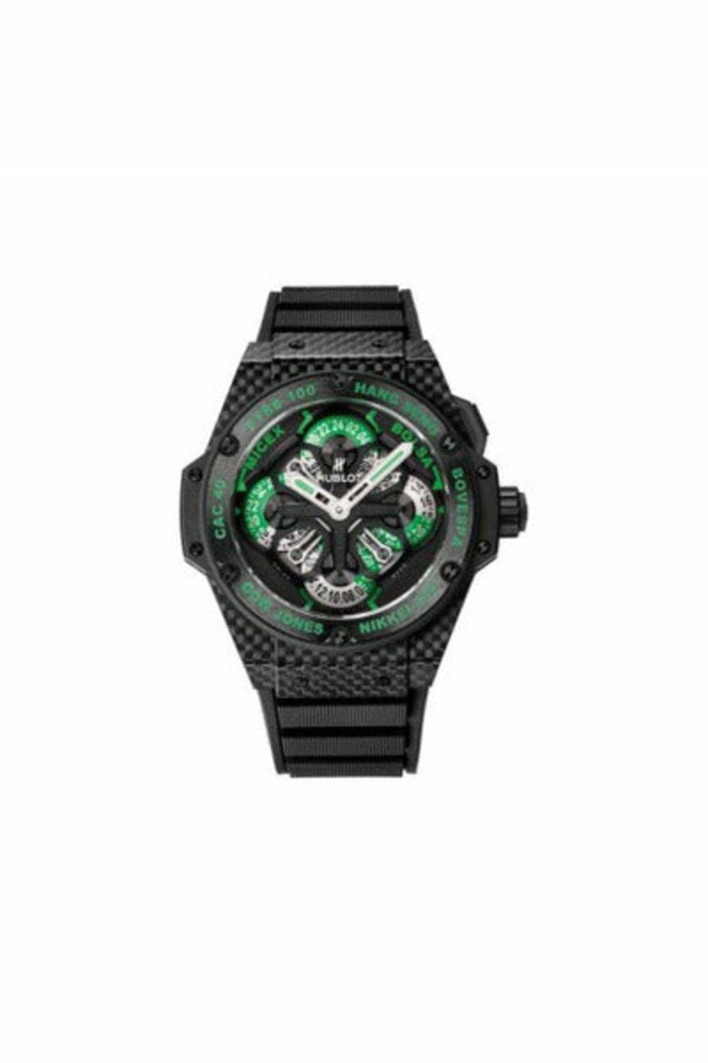 hublot king power black carbon fiber 48mm men's watch-DUBAILUXURYWATCH