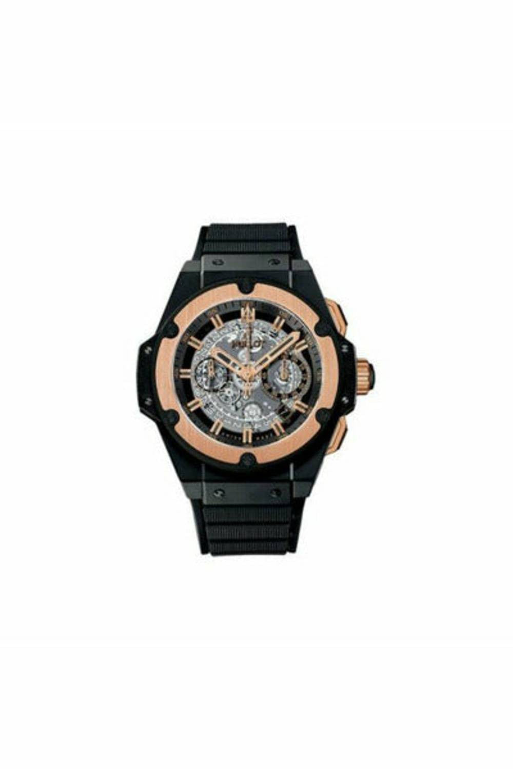 hublot king power black ceramic 48mm men's watch-DUBAILUXURYWATCH