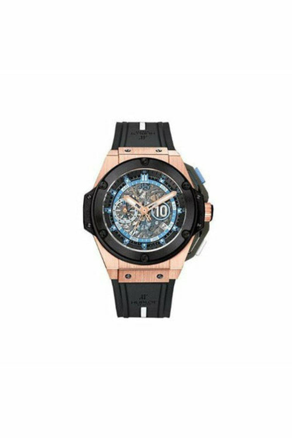 hublot king power maradona skeleton dial 48mm 18kt rose gold limited edition of 200 pcs men's watch-DUBAILUXURYWATCH