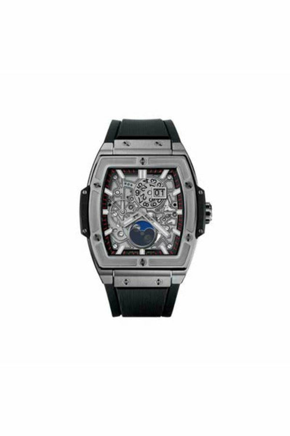 hublot spirit of big bang moonphase titanium 42mm skeleton dial men's watch-DUBAILUXURYWATCH