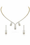 illusion necklace with matching earrings-DUBAILUXURYWATCH