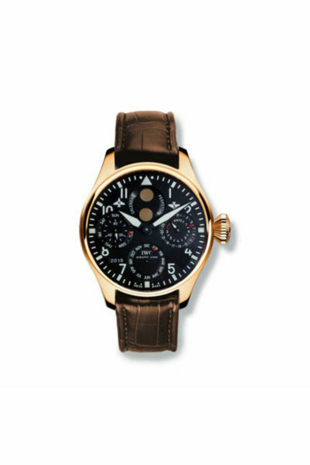 iwc boutique big pilot perpetual calendar in 18k rose gold-DUBAILUXURYWATCH