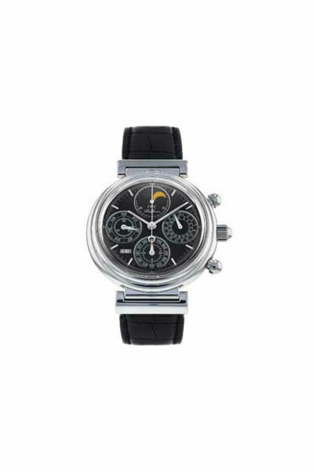 iwc da vinci perpetual calendar chronograph 39mm stainless steel men's watch-DUBAILUXURYWATCH