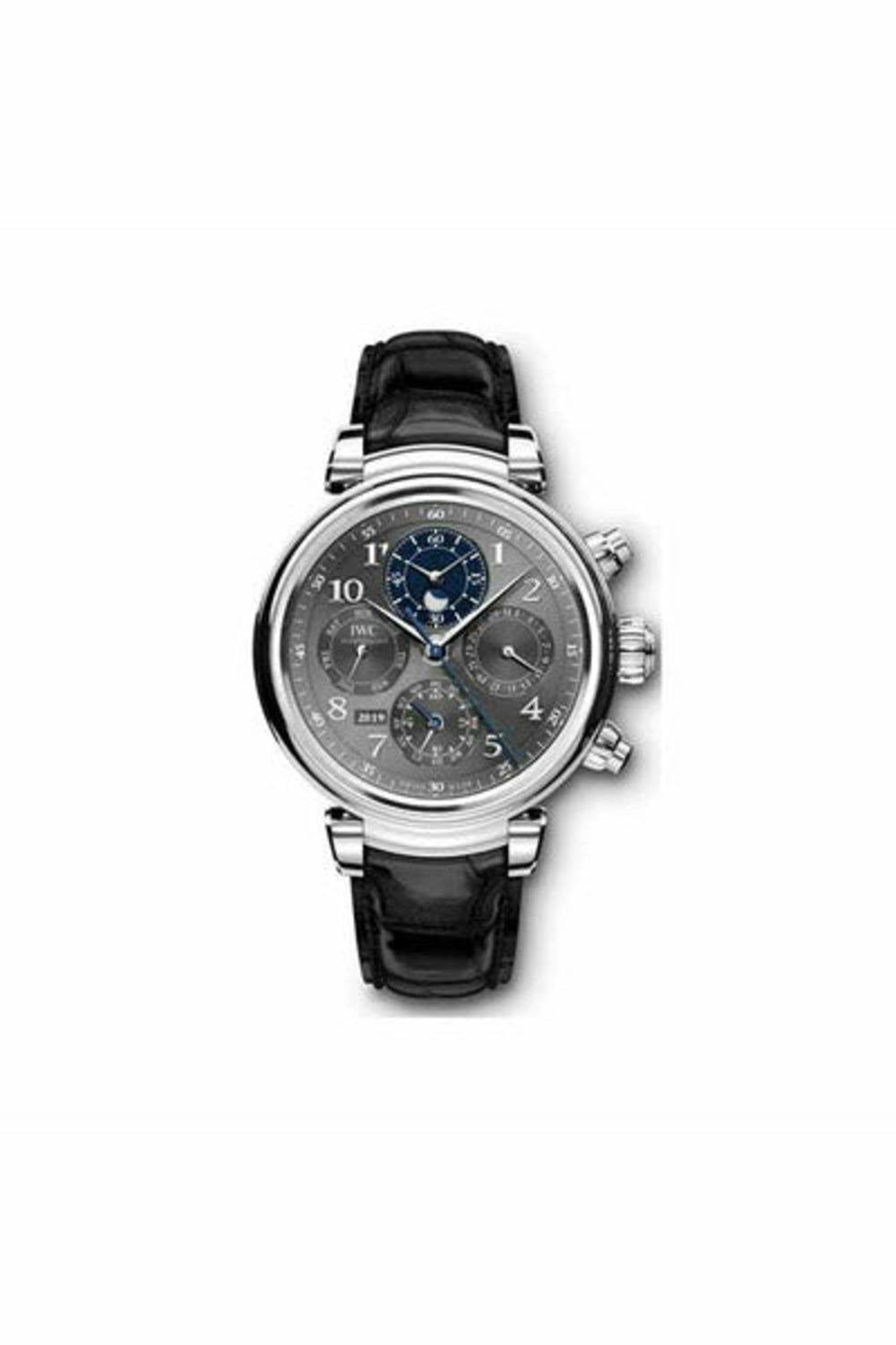 iwc da vinci perpetual calendar chronograph 43mm stainless steel men's watch-DUBAILUXURYWATCH