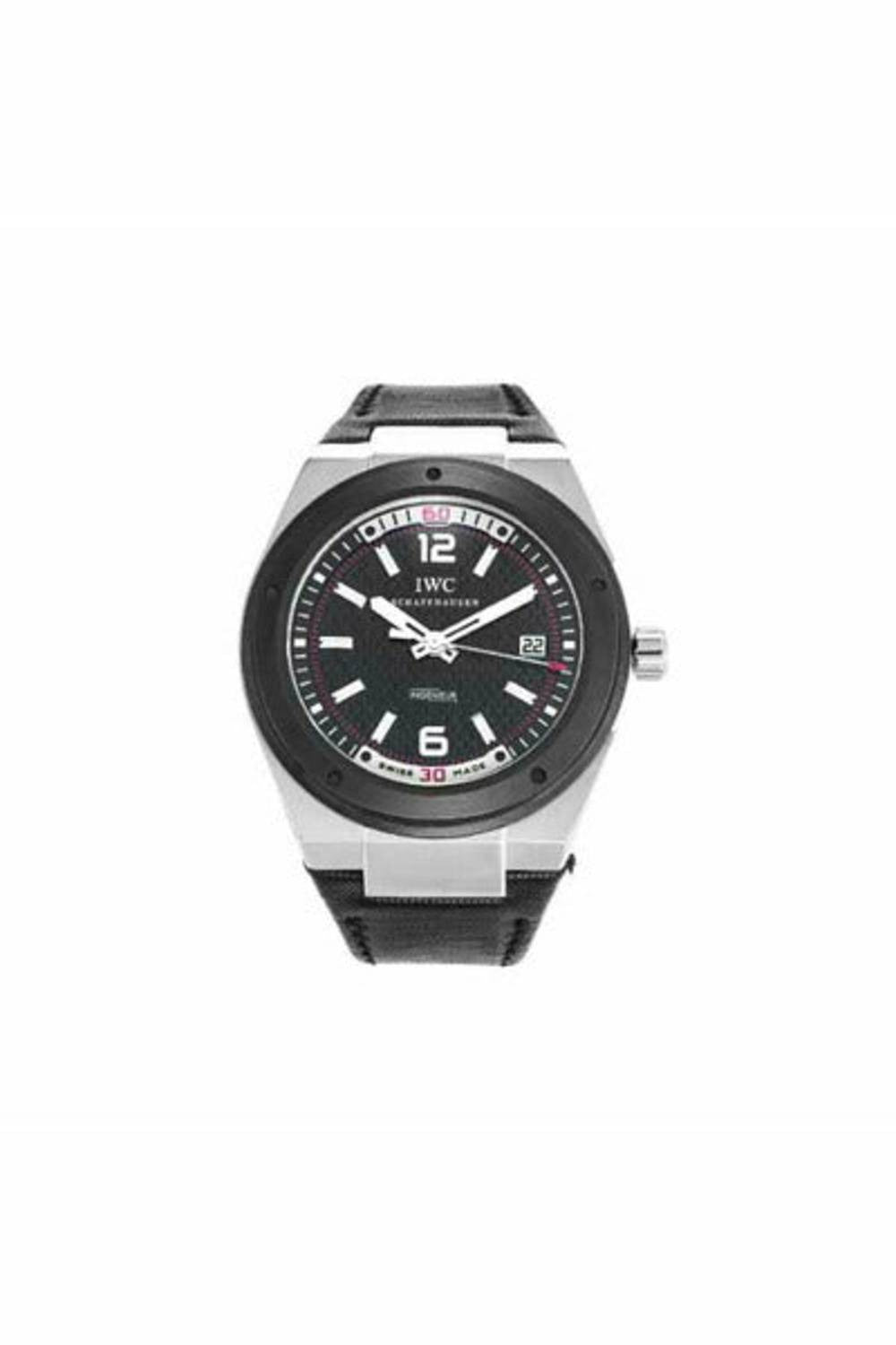 iwc ingenieur black dial automatic stainless steel 44mm men's watch-DUBAILUXURYWATCH