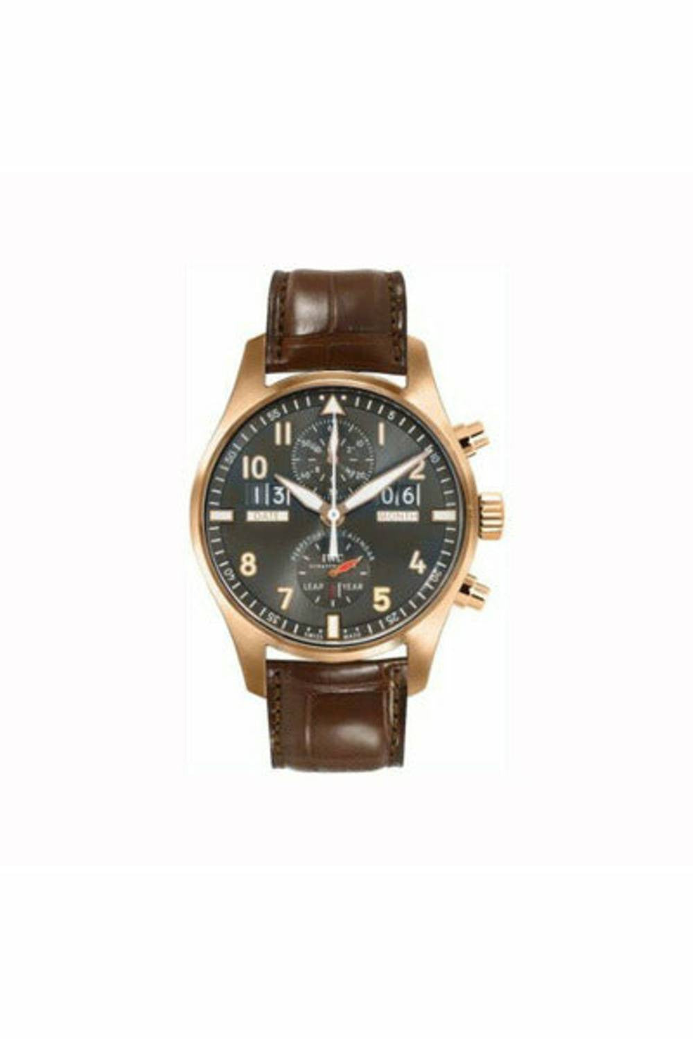 iwc pilot 18kt rose gold 46mm men's watch-DUBAILUXURYWATCH