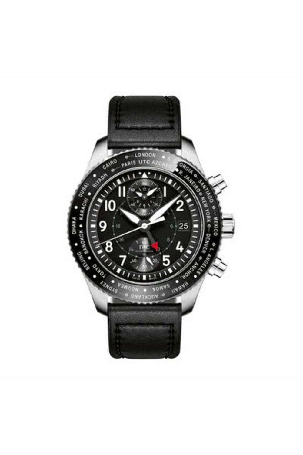 iwc pilot's watch timezoner chronograph men's watch ref. iw395001-DUBAILUXURYWATCH