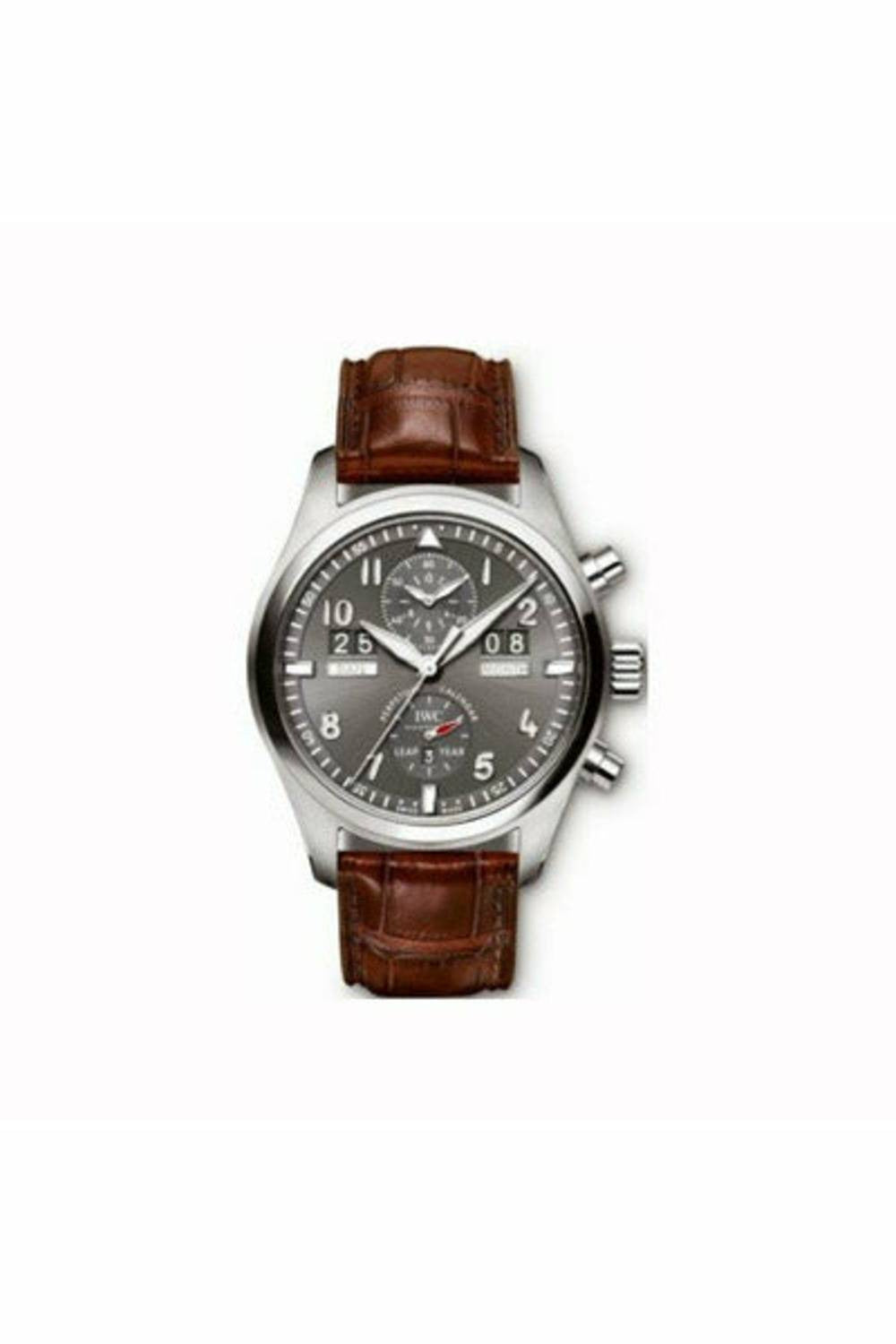 iwc pilot stainless steel 46mm men's watch-DUBAILUXURYWATCH