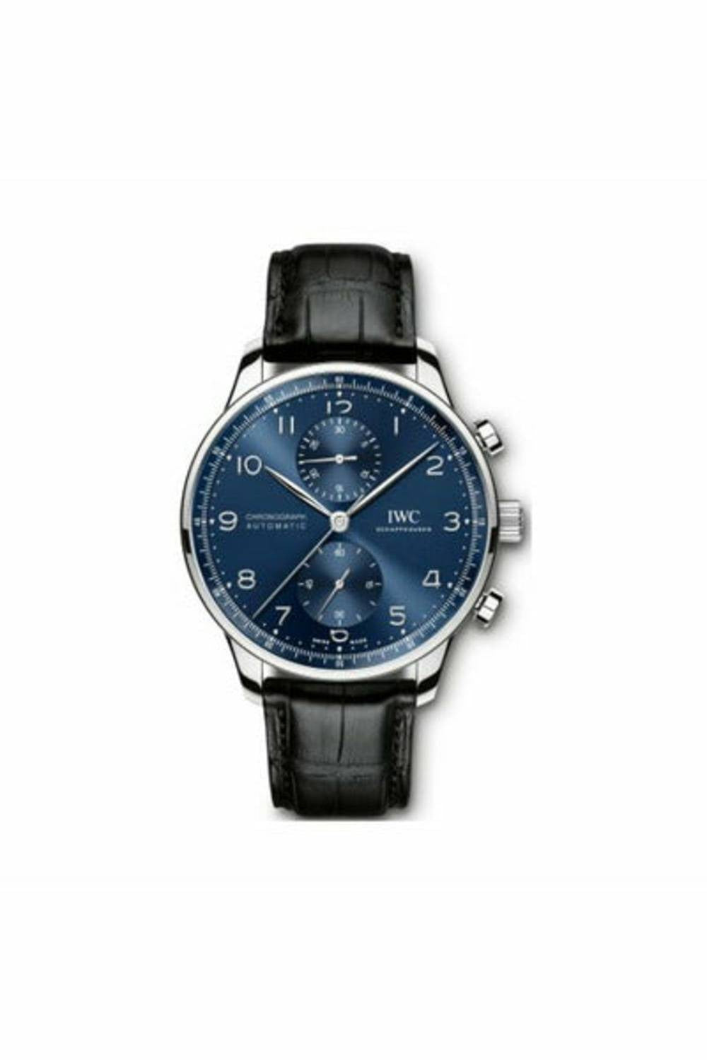 iwc portugieser chronograph 40.90mm stainless steel men's watch-DUBAILUXURYWATCH