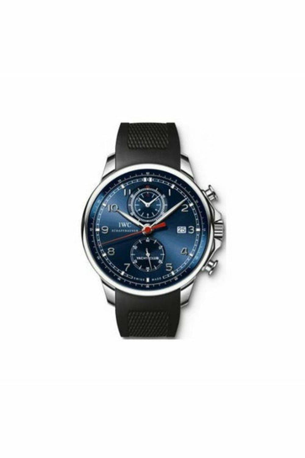 iwc portuguese yacht club chronograph laureus 45mm stainless steel limited edition to 1000 pcs men's watch-DUBAILUXURYWATCH