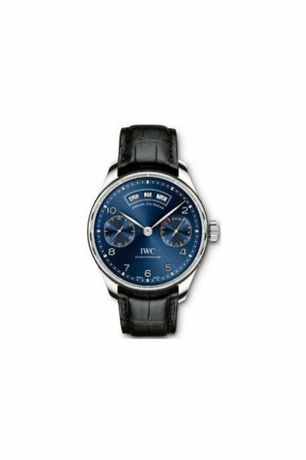 iwc portugueser annual calendar stainless steel 44mm men's watch-DUBAILUXURYWATCH