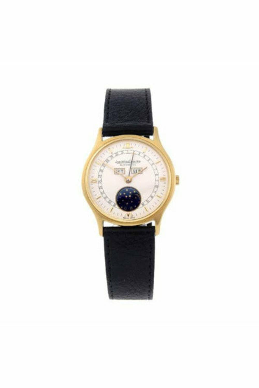 jaeger lecoultre master triple date 33mm 18k yellow gold men's watch-DUBAILUXURYWATCH