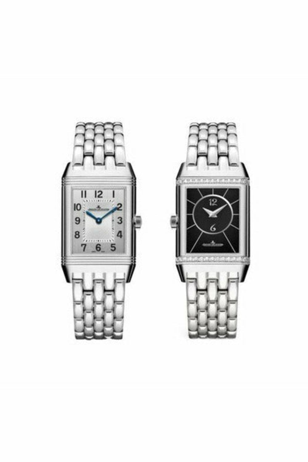 jaeger lecoultre reverso classic medium duetto stainless steel 40mm men's watch-DUBAILUXURYWATCH