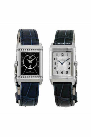 jaeger lecoultre reverso classic small duetto 34.2mm 21mm stainless steel ladies watch-DUBAILUXURYWATCH