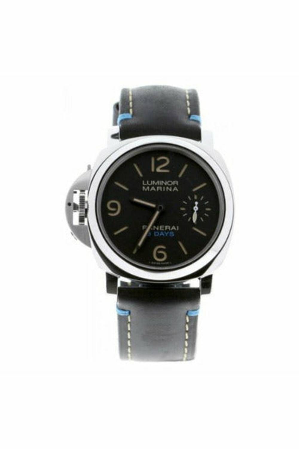 luminor left-handed hand wind black dial men's watch-DUBAILUXURYWATCH