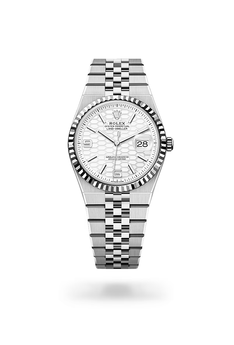 Rolex Land-Dweller 36 Oyster, 36 mm, Oystersteel and white gold M127234-0001