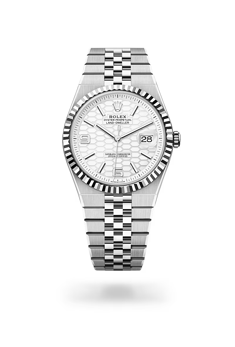 Rolex Land-Dweller 40 Oyster, 40 mm, Oystersteel and white gold M127334-0001