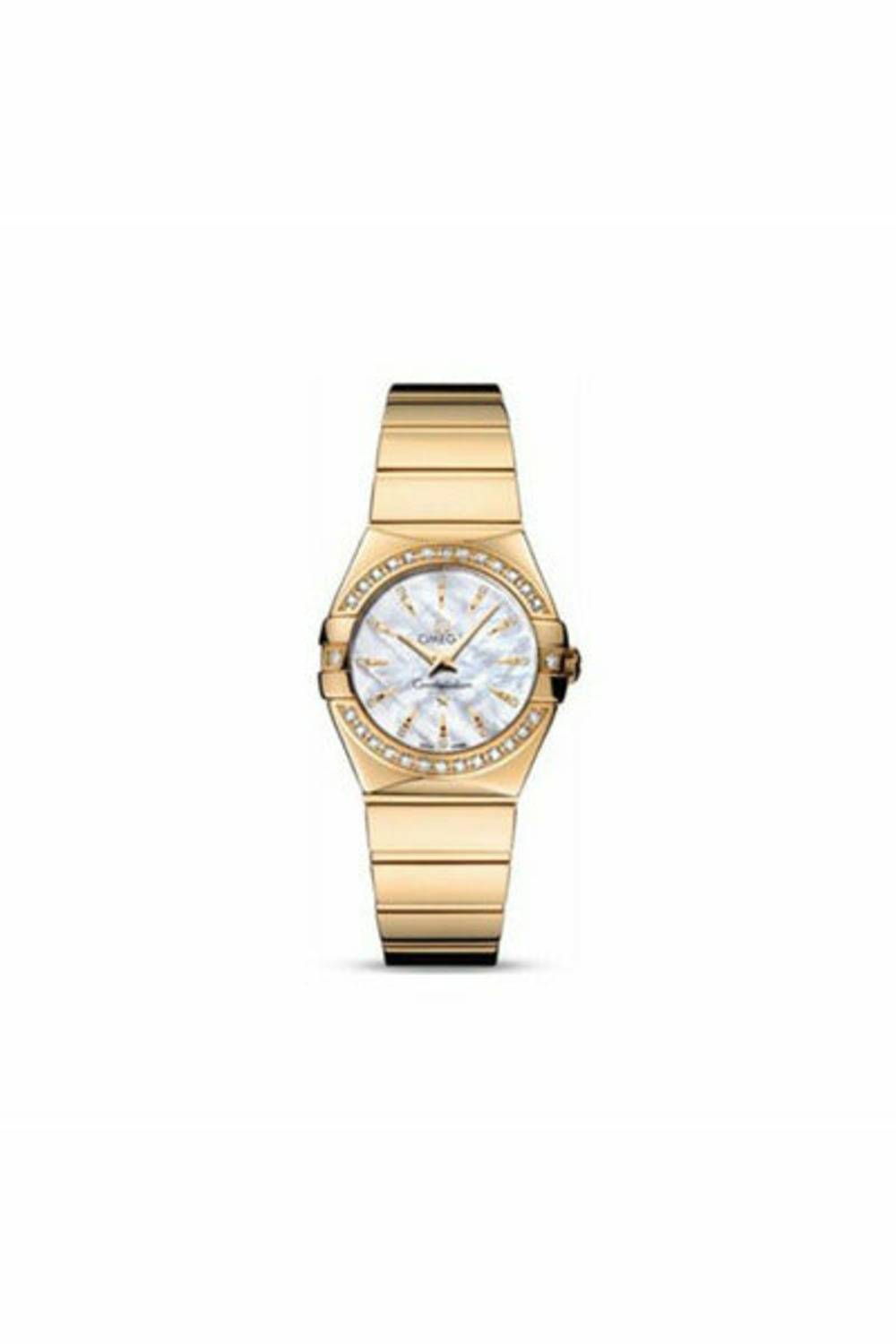 omega constellation 18kt yellow gold 27mm ladies watch-DUBAILUXURYWATCH