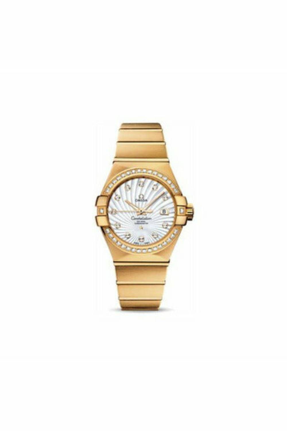 omega constellation 18kt yellow gold 31mm ladies watch DUBAILUXURYWATCH