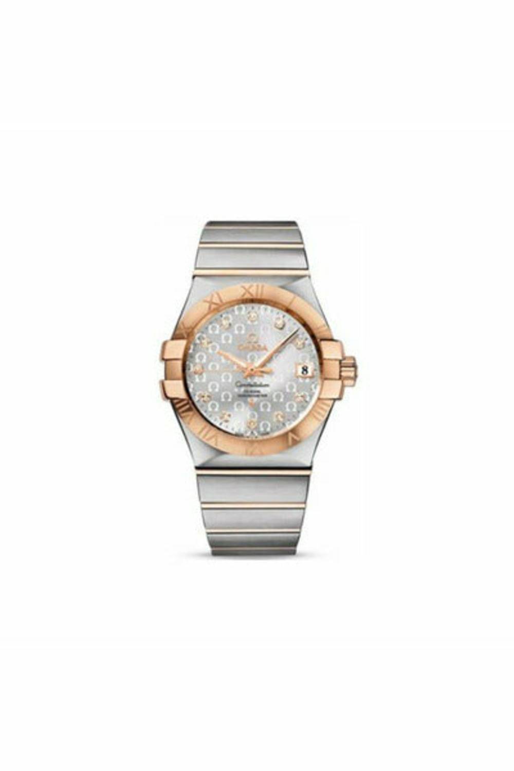 omega constellation stainless steel & 18kt rose gold 35mm ladies watch-DUBAILUXURYWATCH