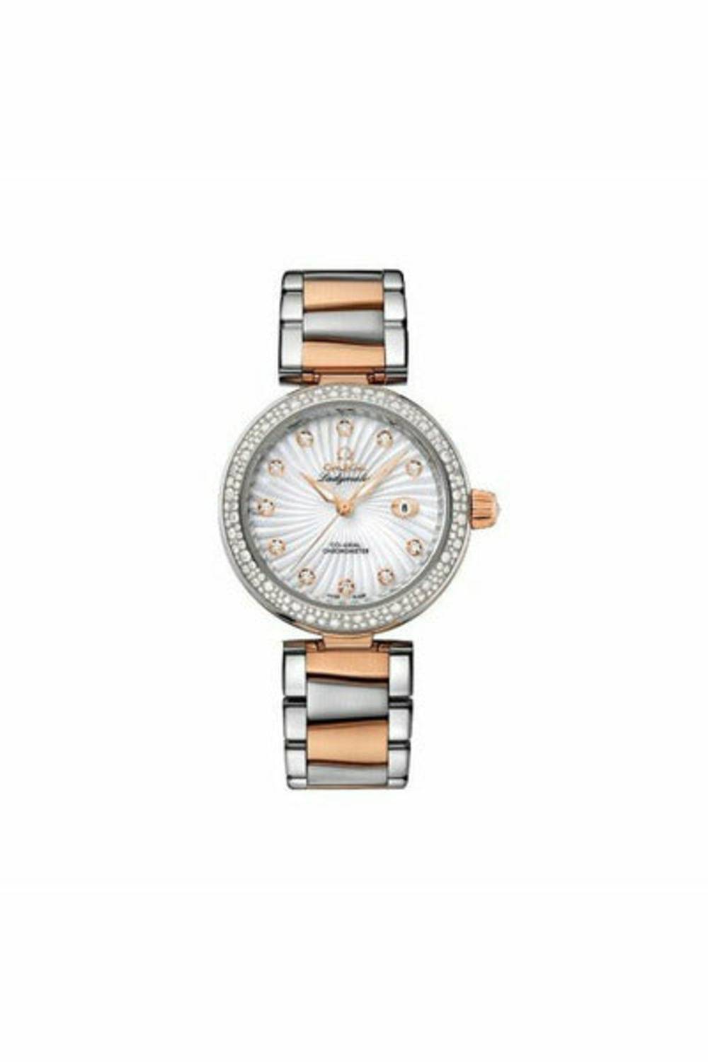 omega de ville 34mm stainless steel & 18kt rose gold ladies watch-DUBAILUXURYWATCH