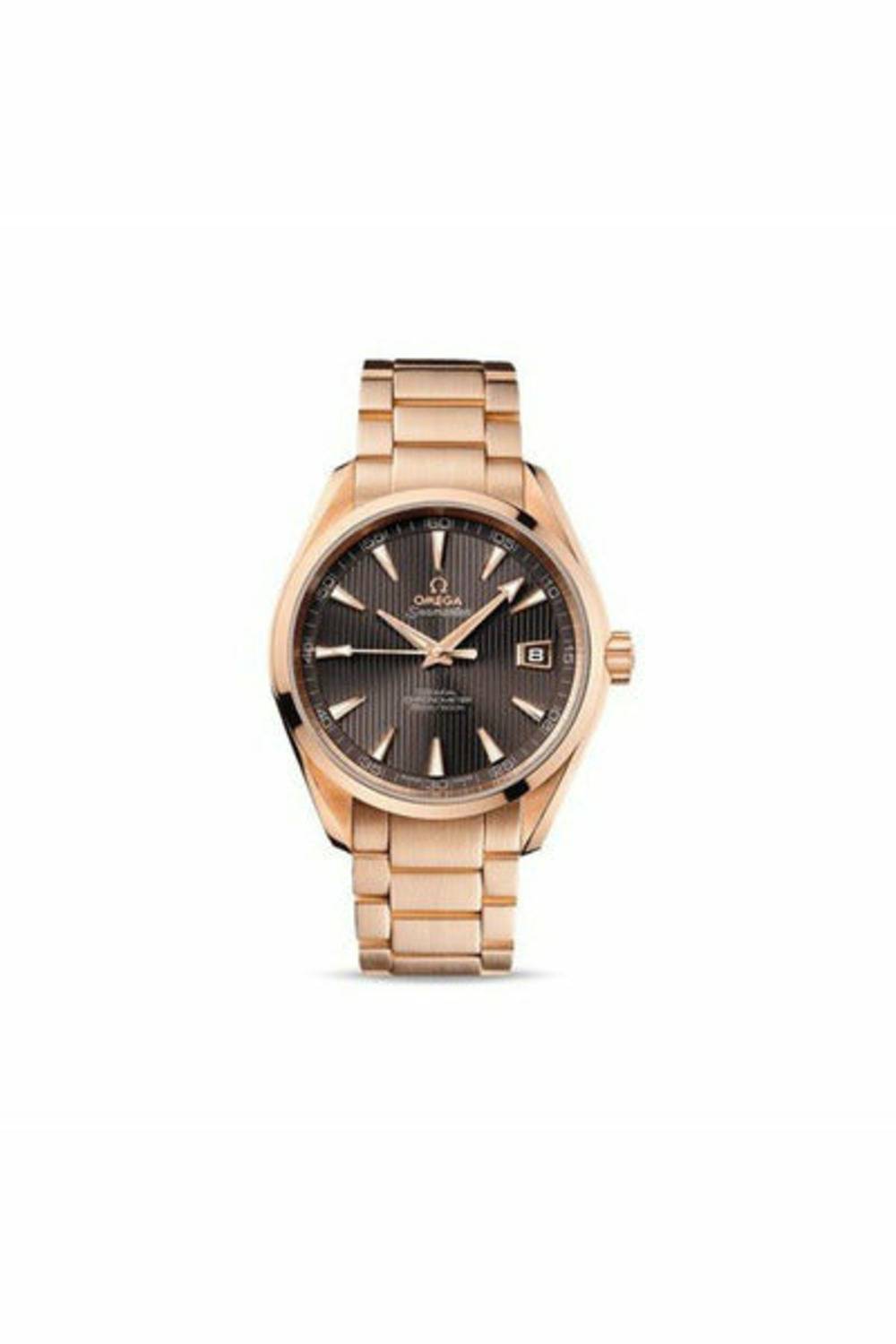 omega seamaster aqua terra co axial 41.5mm 18kt rose gold men's watch-DUBAILUXURYWATCH