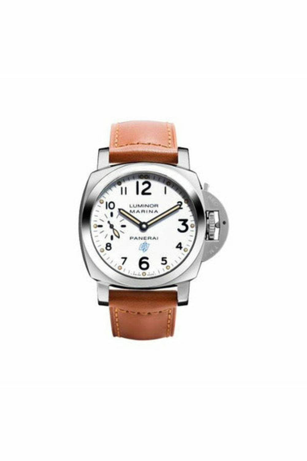 panerai luminor marina logo 44mm stainless steel men's watch ref. pam00778-DUBAILUXURYWATCH