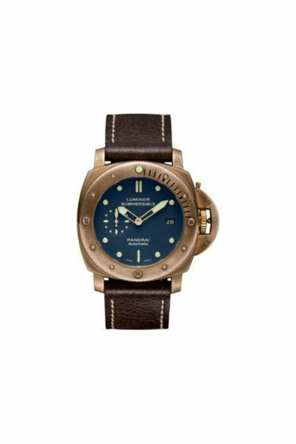 panerai luminor titanium & bronze 47mm men's watch ref. pam00671-DUBAILUXURYWATCH