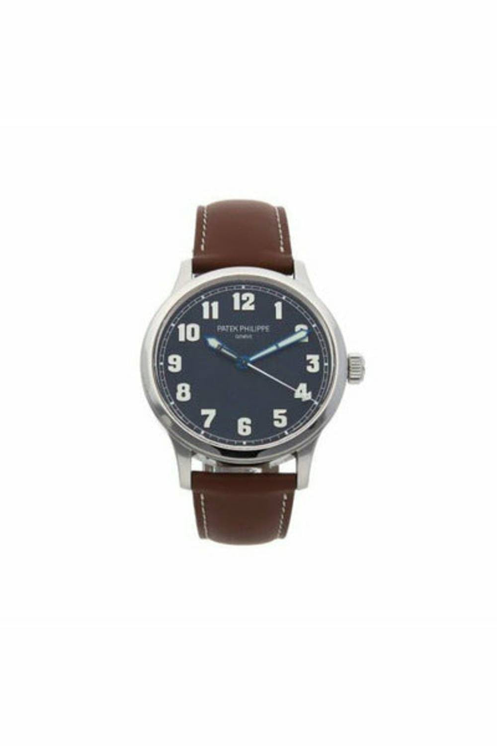 patek philippe calatrava pilot's new york limited edition stainless steel men's watch-DUBAILUXURYWATCH