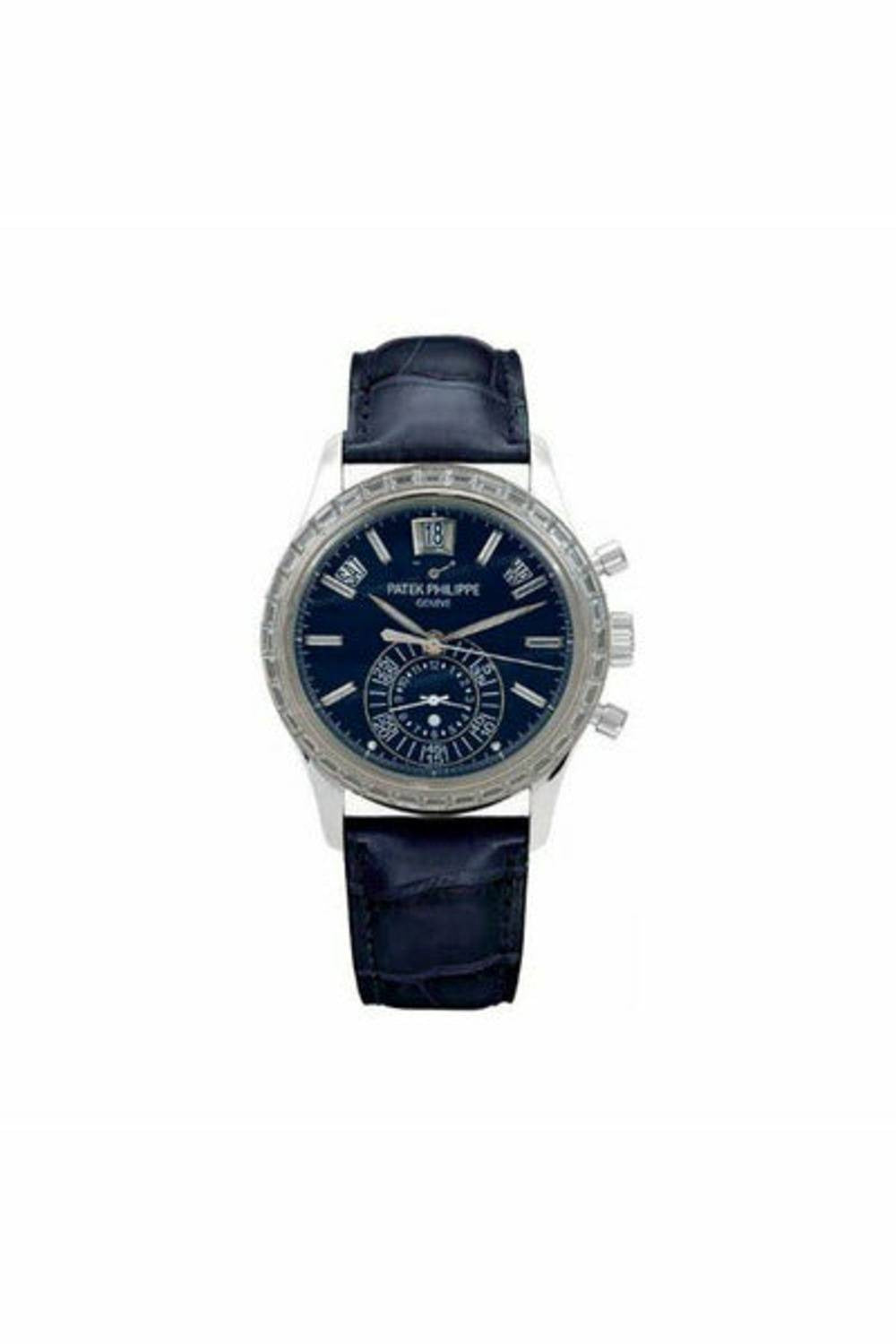 patek philippe complications annual calendar chronograph platinum men's watch ref. 5961p-001-DUBAILUXURYWATCH