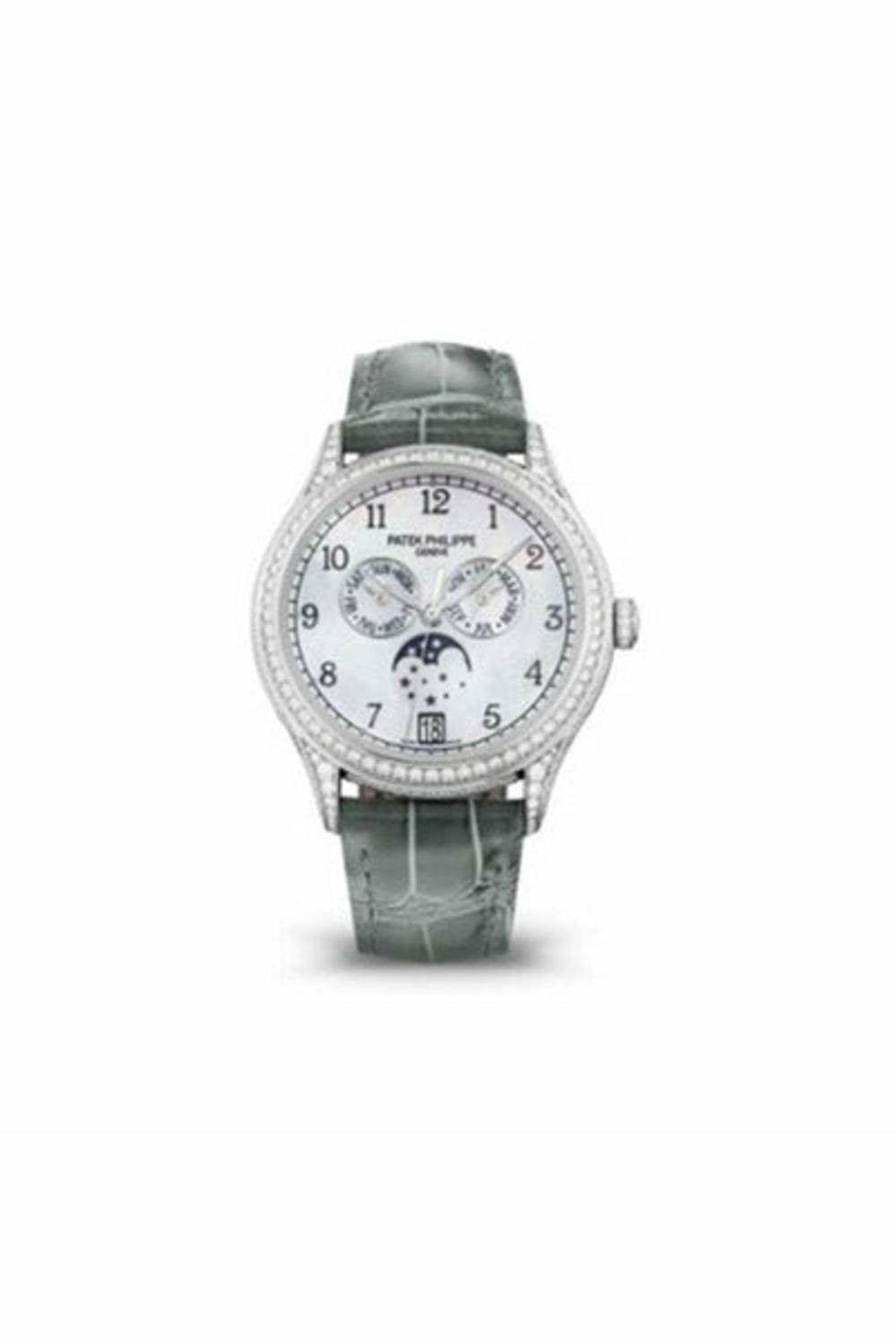 patek philippe complications annual calendar white gold watch-DUBAILUXURYWATCH