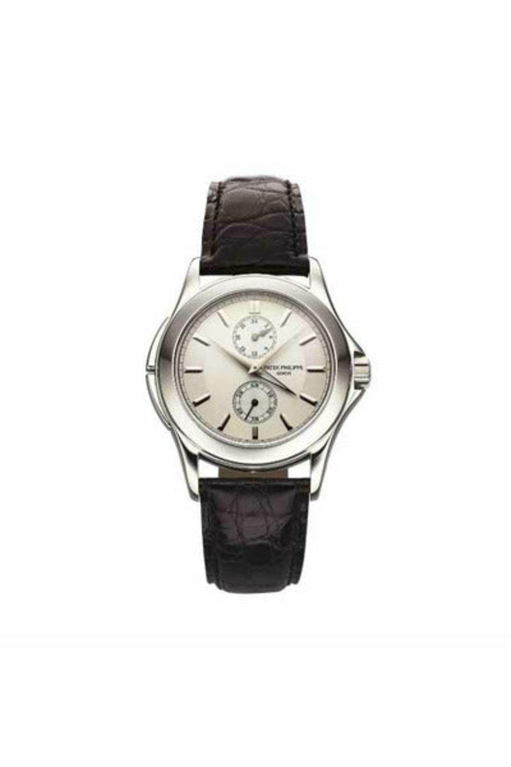 patek philippe complications travel time platinum men's watch ref. 5134p-001-DUBAILUXURYWATCH