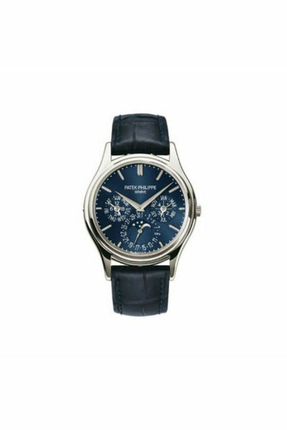 patek philippe grand complications 5140p-001 platinum blue dial men's watch-DUBAILUXURYWATCH