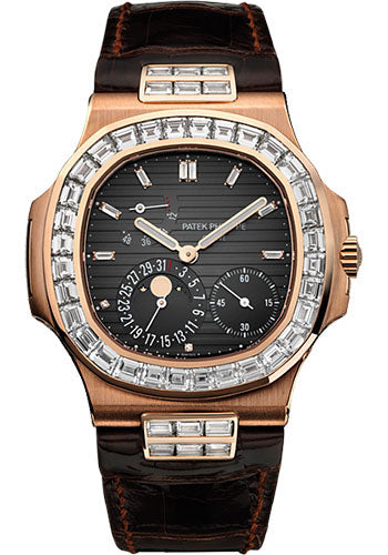 patek philippe nautilus 5724r rose gold grey dial men's watch-DUBAILUXURYWATCH