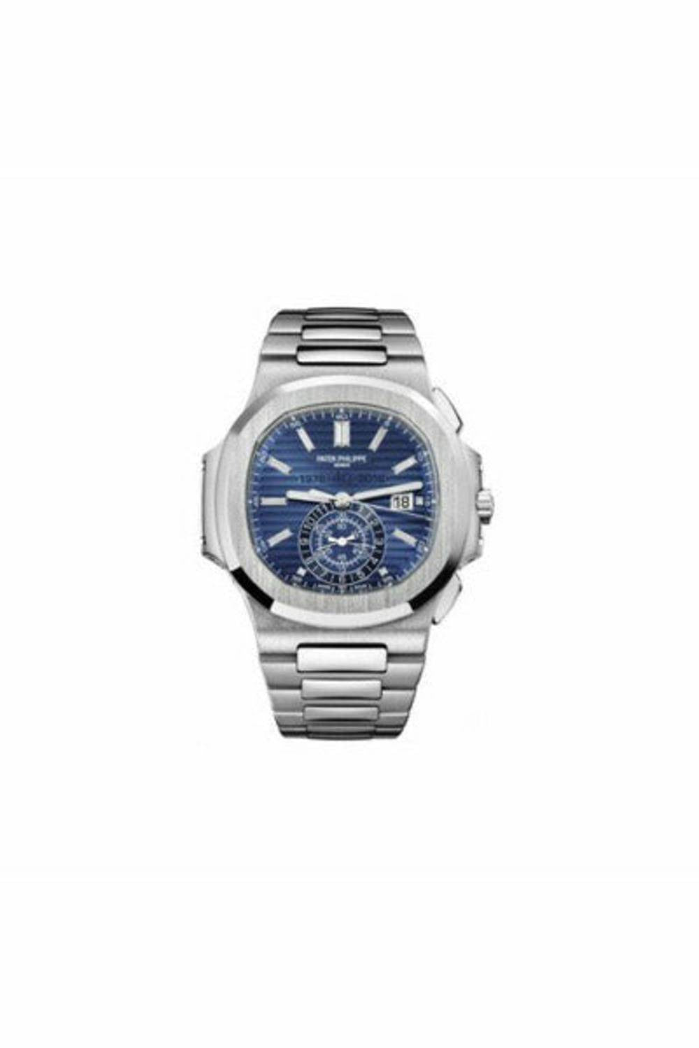 patek philippe nautilus 5976-1g chronograph 40th anniversary 18kt white gold men's watch-DUBAILUXURYWATCH