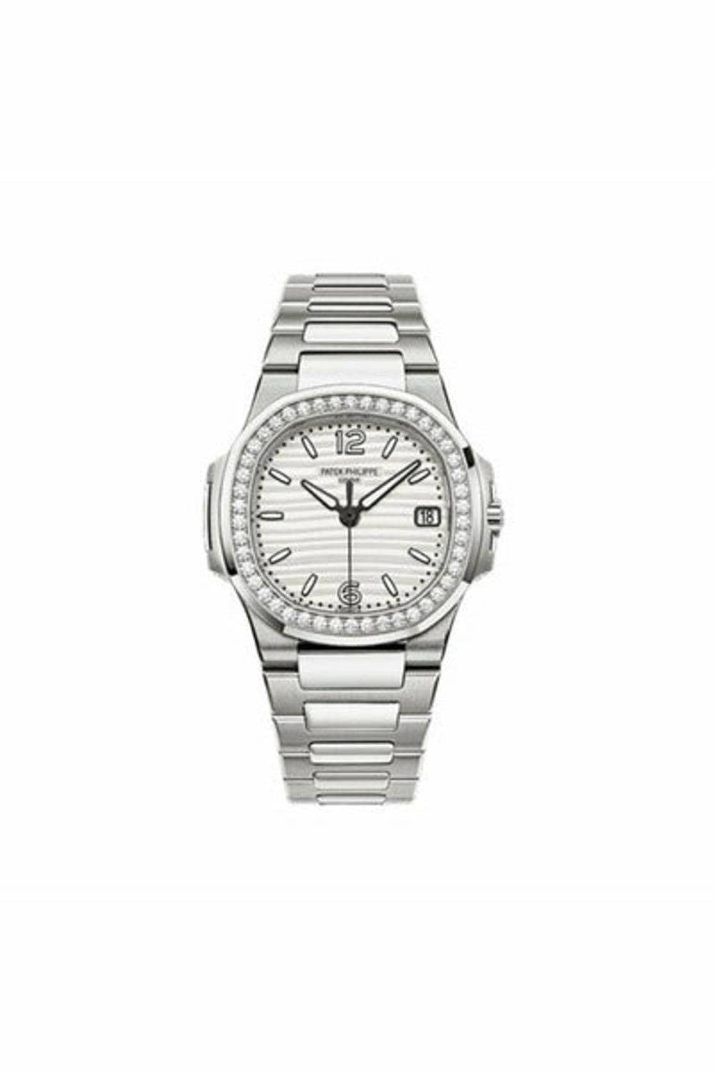 patek philippe nautilus 7010/1g-001 white gold ladies watch-DUBAILUXURYWATCH