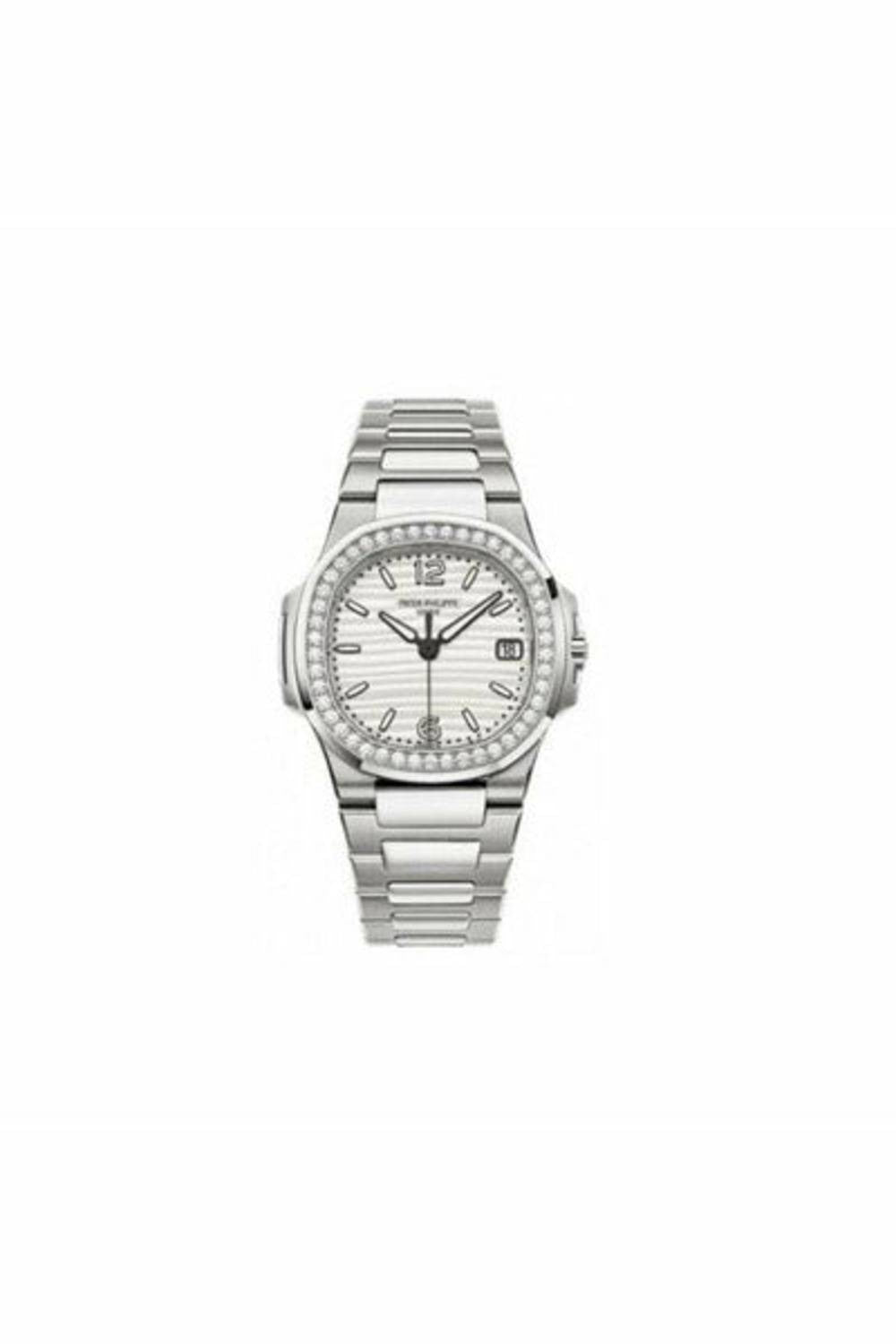 patek philippe nautilus 7010/1g-011 white gold ladies watch-DUBAILUXURYWATCH