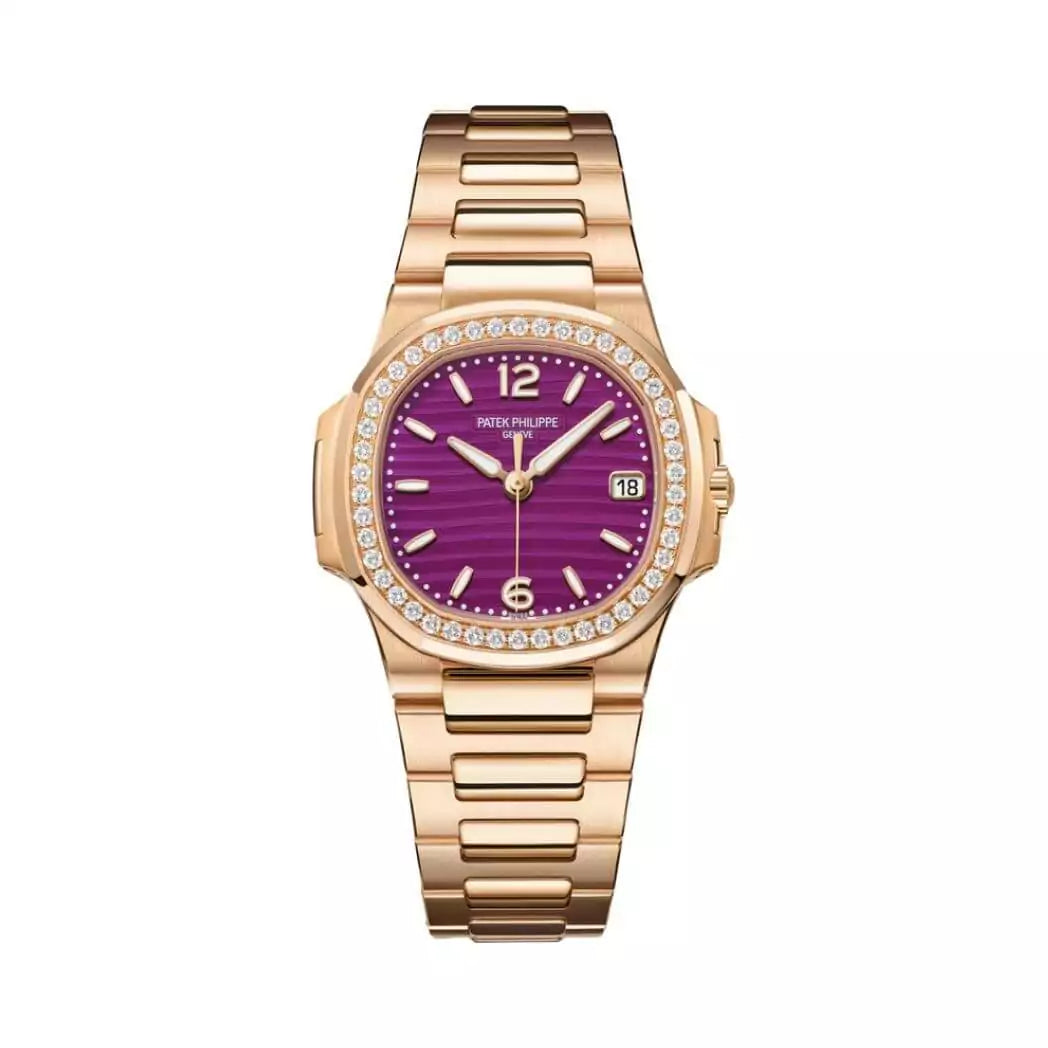 PATEK PHILIPPE NAUTILUS 7010/1R-013 ROSE GOLD AND DIAMOND PURPLE DIAL-DUBAILUXURYWATCH