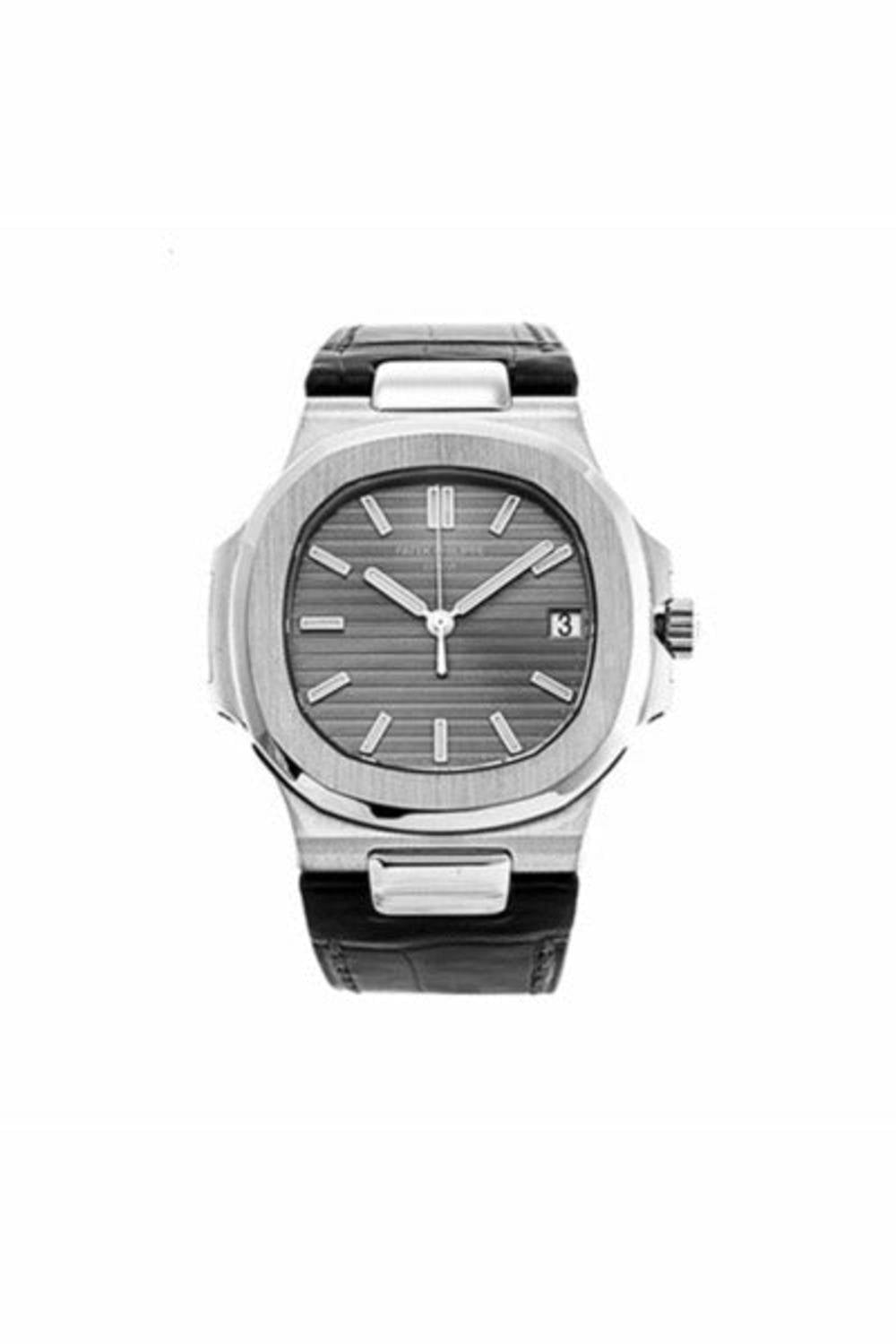 patek philippe nautilus automatic slate grey dial watch-DUBAILUXURYWATCH