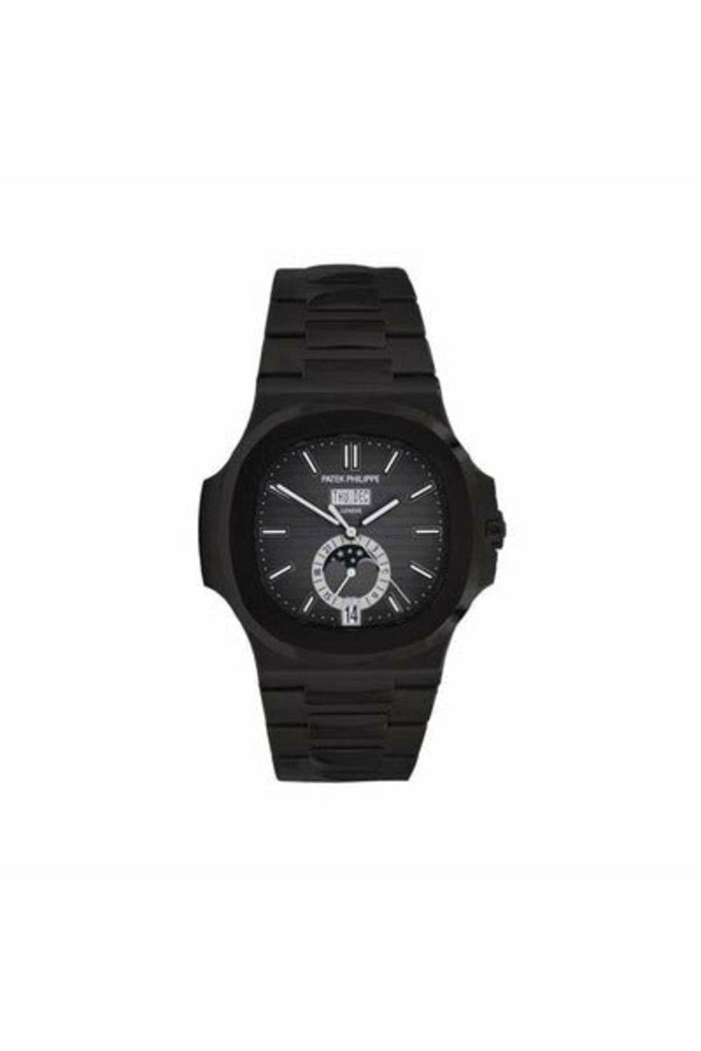 patek philippe nautilus black venom dlc pvd limited edition men's watch-DUBAILUXURYWATCH