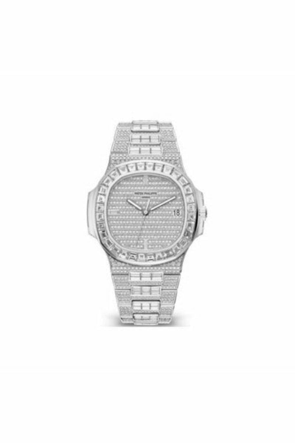 patek philippe nautilus white gold watch ref. 5719/10g-010-DUBAILUXURYWATCH