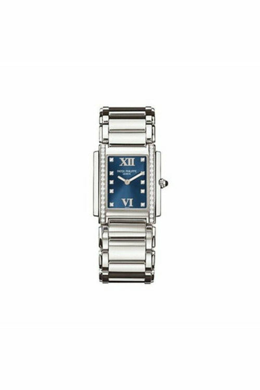 patek philippe twenty~4 4910/10a-012 stainless steel blue dial ladies watch-DUBAILUXURYWATCH