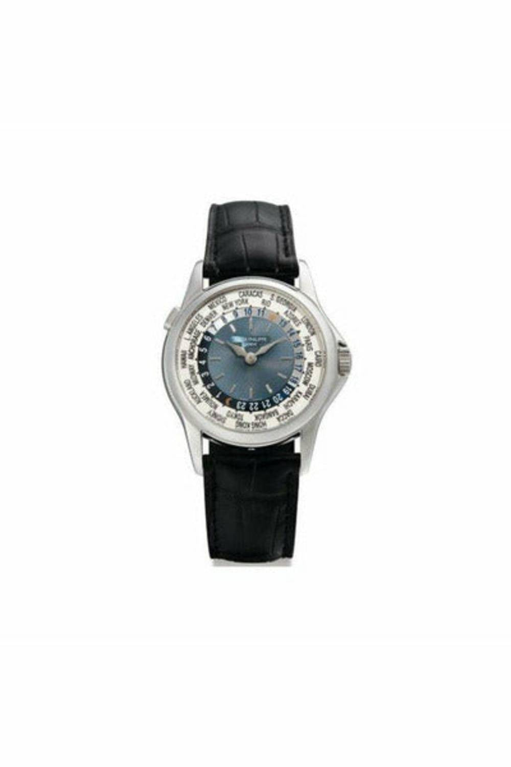 patek philippe world time 5110p-001 platinum men's watch-DUBAILUXURYWATCH