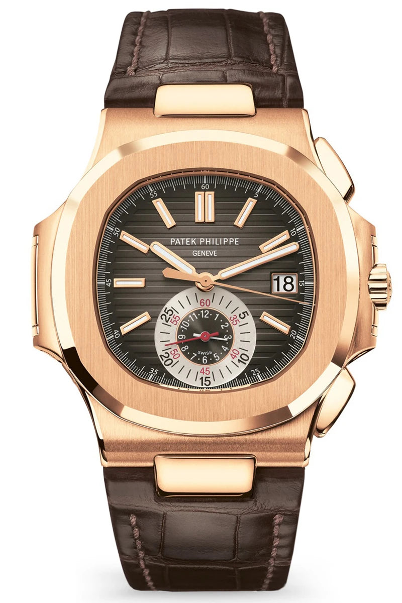 Philippe Nautilus 5980R-001 – Rose Gold, Chronograph-DUBAILUXURYWATCH