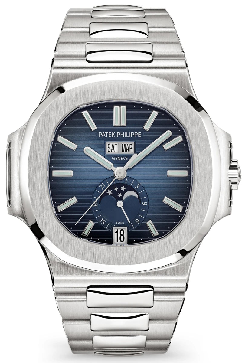 Philippe Nautilus 5726/1A-014 – Stainless Steel, Annual Calendar, Blue Dial-DUBAILUXURYWATCH